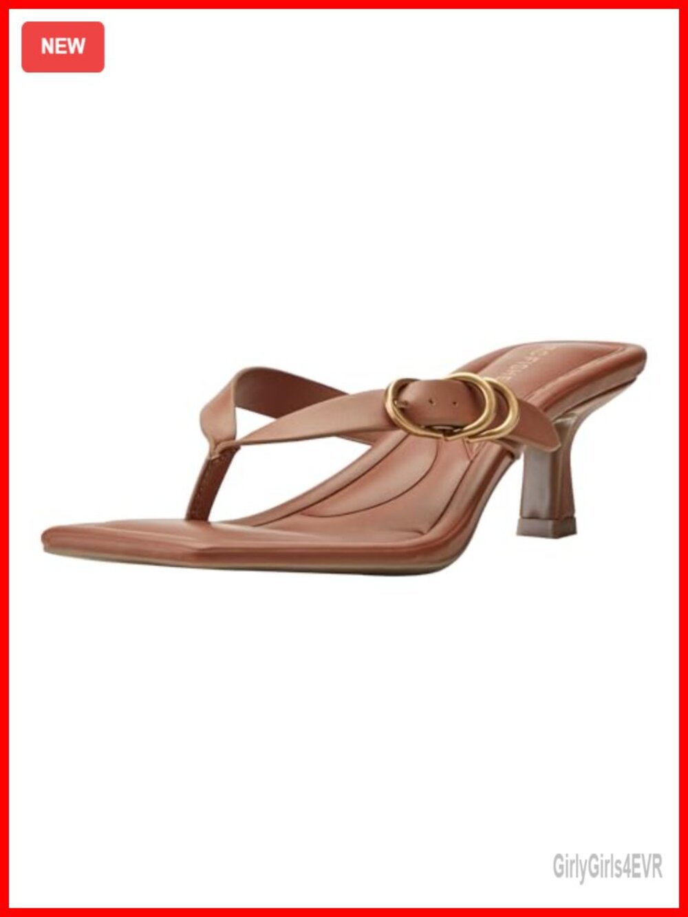 Marc Fisher Calais Faux Leather Kitten Heel Slingback Dress Sandals